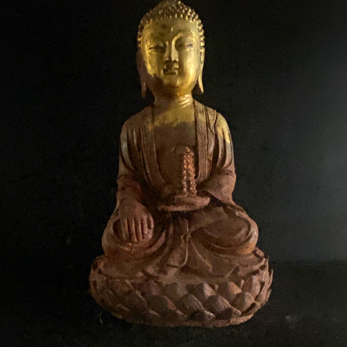 Buddha dekofigur sitzend - buddha,