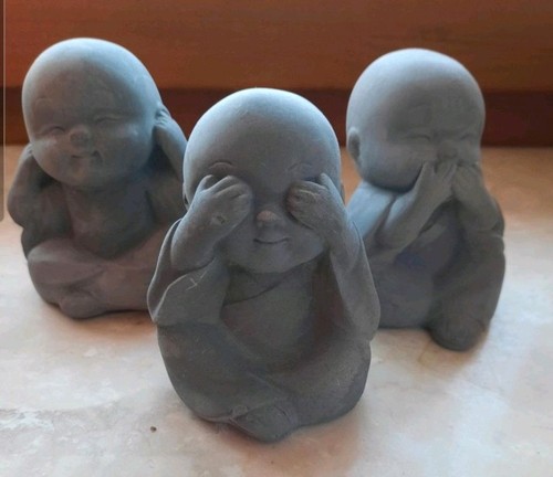 Buddha figuren mönche 3 st - mönche,