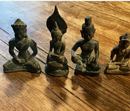 4er set buddha figuren aus - figuren,