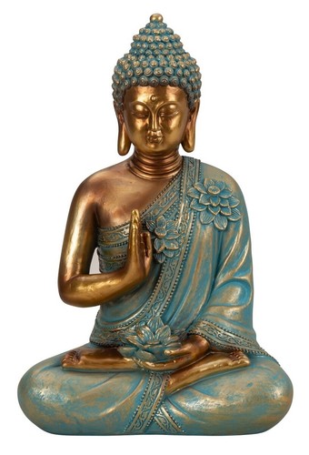 Buddha figur 5cm - figur, türkis