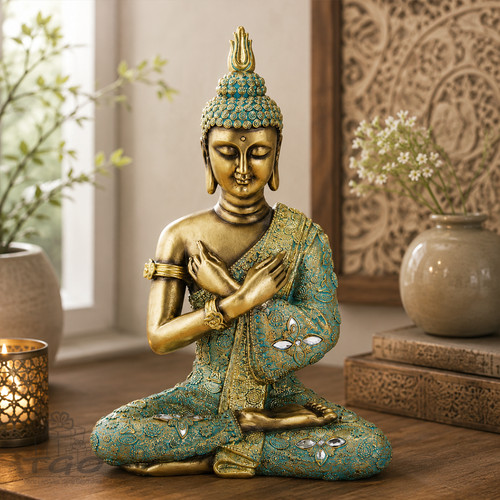 Thai buddha figur sitzend aus - buddha,