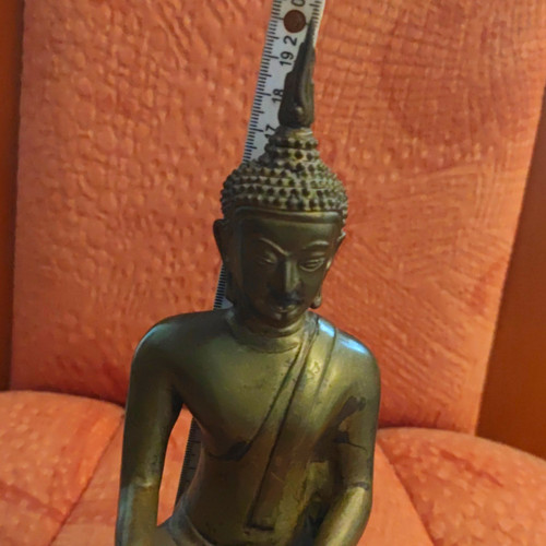 Bronze buddha figur - figur, sitzend