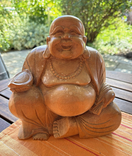 Handgearbeitete holz buddha - handgearbeitete,