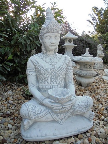 Steinfigur buddha - steinfigur, "buddha"