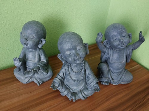 3er set buddha figuren deko - buddha,