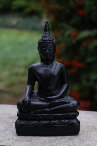 Schwarze buddha figur - schwarze, –