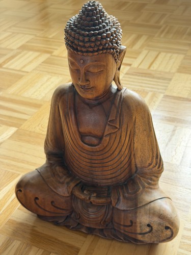 Holzfigur buddha - holzfigur,
