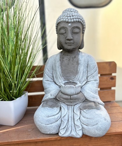 Frostfeste steinfigur buddha - frostfeste,