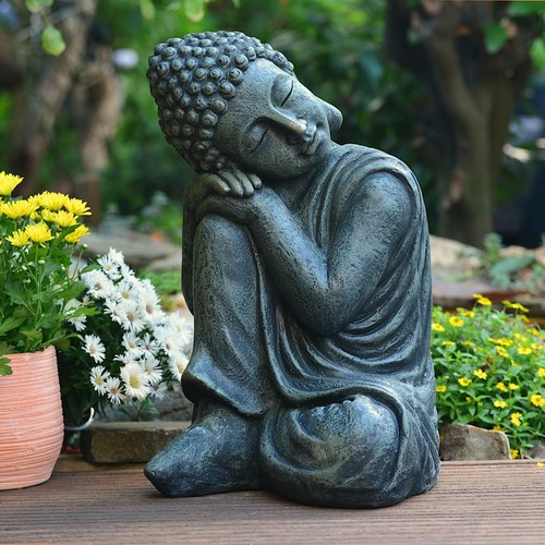 Buddha figur garten schlafend - figur,
