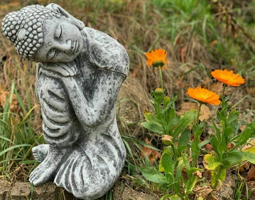 Steinfigur träumender shiva - steinfigur,