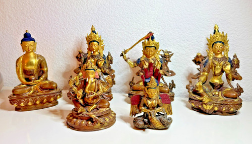 Buddha figuren nepal kupfer - buddha,