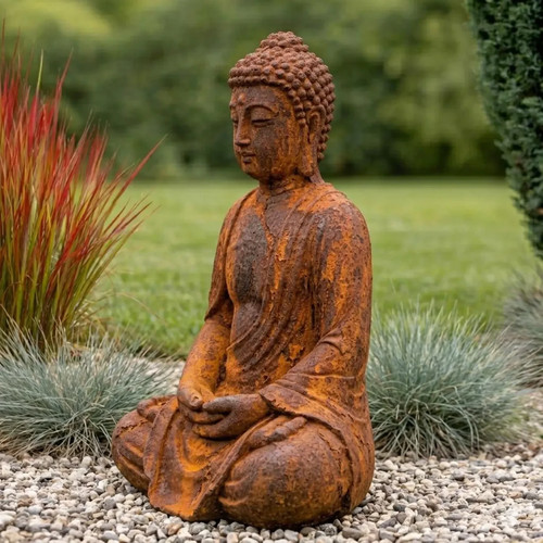 Buddha figur mit echter - buddha-figur,