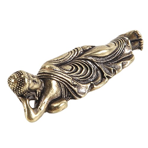 Retro goldene liegende buddha - retro,