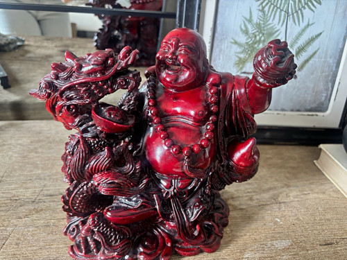 Lachender buddha figur mit - figur,