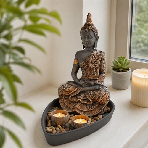 Intrendu buddha figur deko set - figur, deko-set