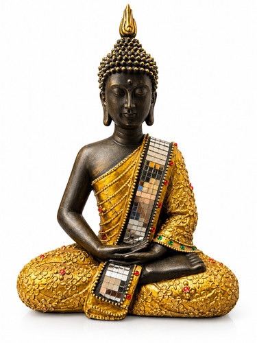 Buddha statue gold 28cm - statue,